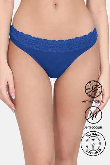 Buy Zivame Anti-Microbial Low Rise Zero Coverage Thong - Surf The Web